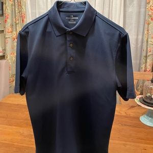 Men’s like new navy blue solid golf shirt size S